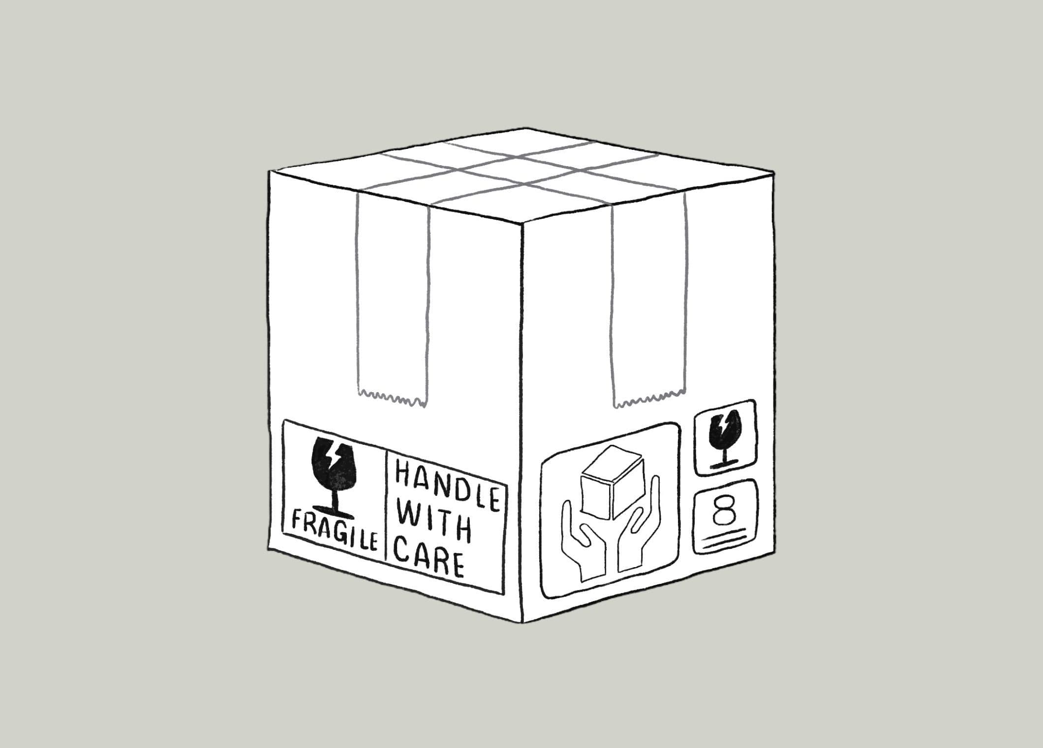 Piezas de cerámica cuidadosamente preparadas